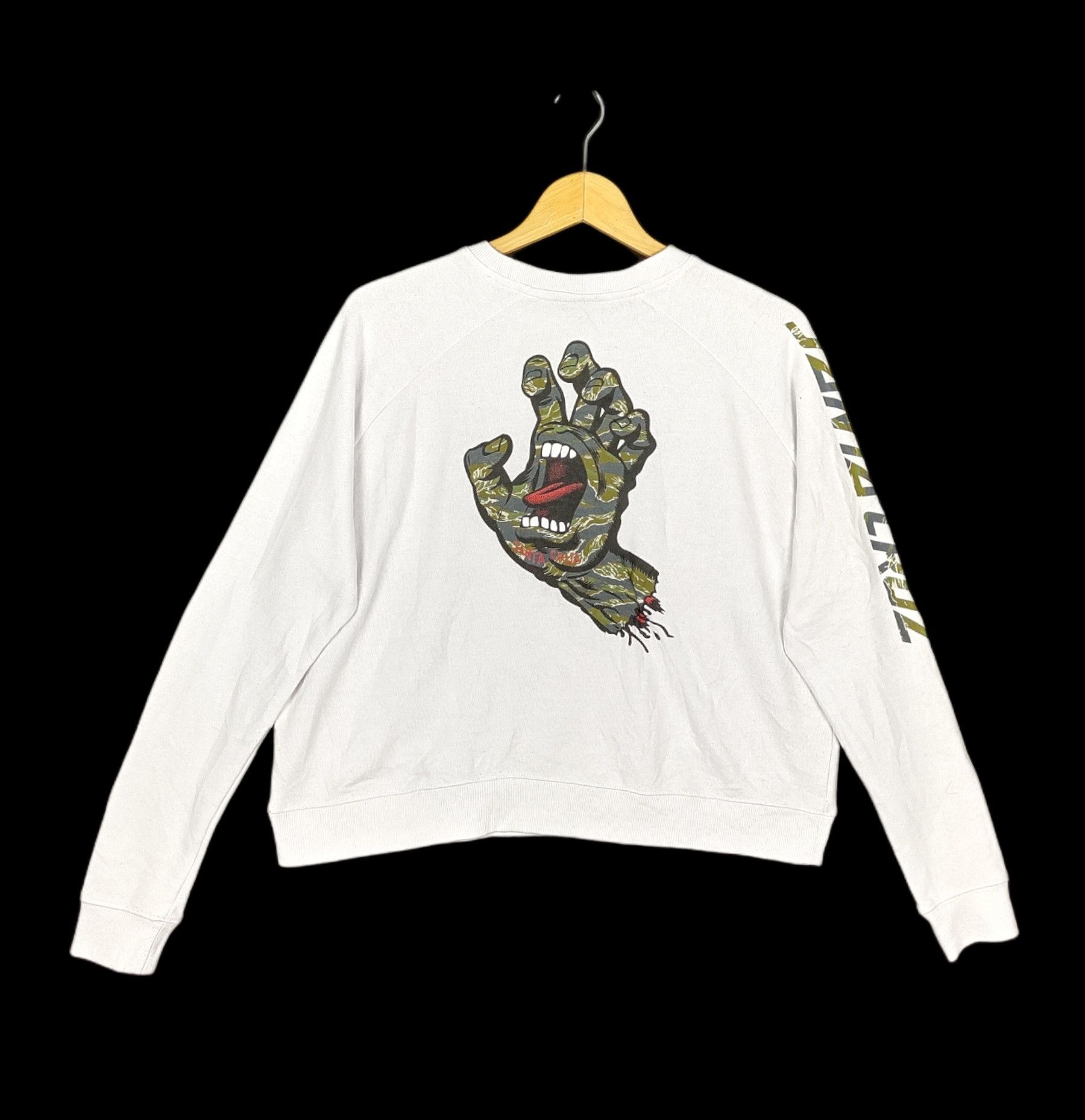 Vintage Santa Cruz Sweatshirt Crop Top Big Logo