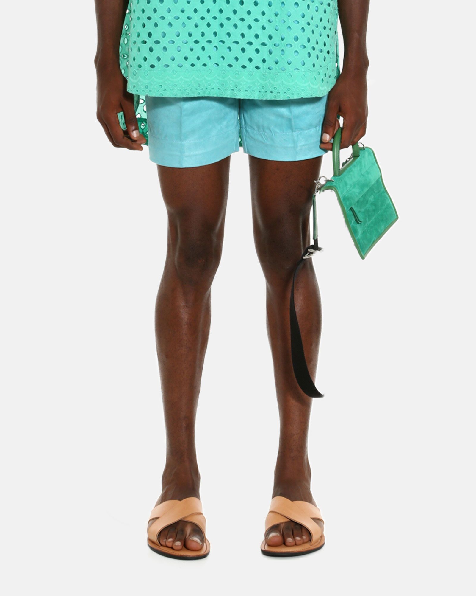 Other Orange Culture Nigeria - SS20 Faux Suede Jeje Shorts Size US 26 / EU 42 - 3 Thumbnail