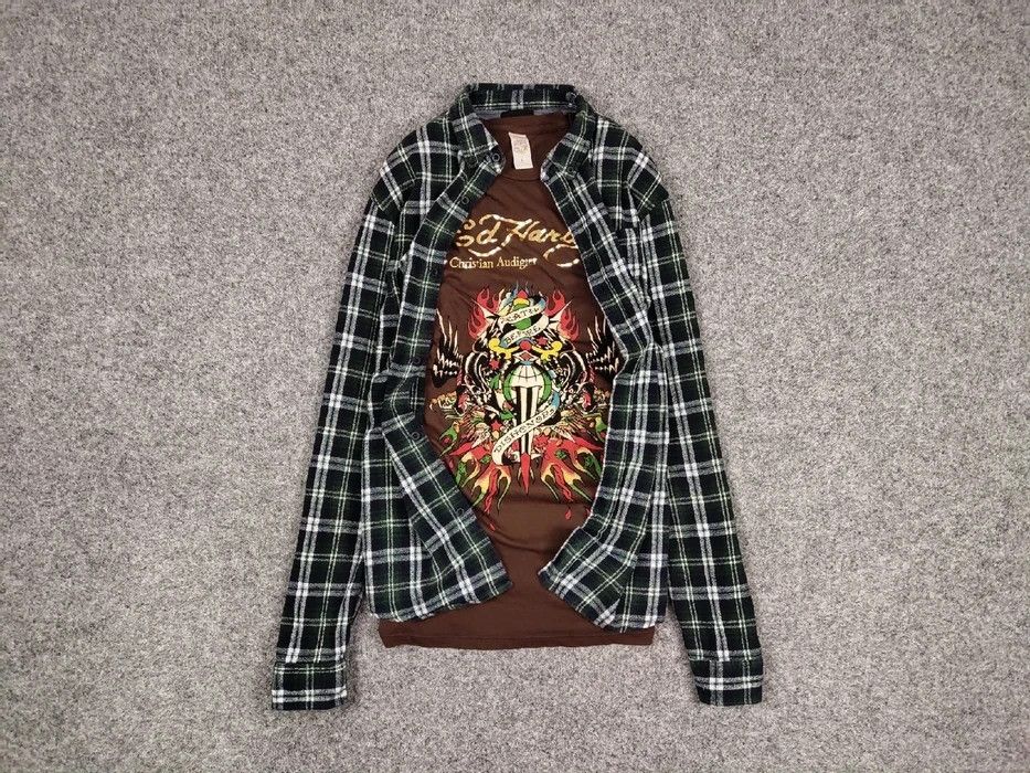 Flannel Vintage Flannel Shirt Travis Scott style Cactus Jack style Size US L / EU 52-54 / 3 - 1 Thumbnail