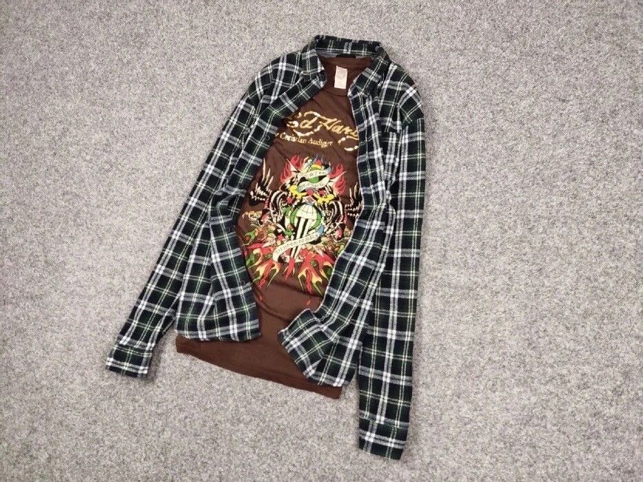 Flannel Vintage Flannel Shirt Travis Scott style Cactus Jack style Size US L / EU 52-54 / 3 - 3 Thumbnail