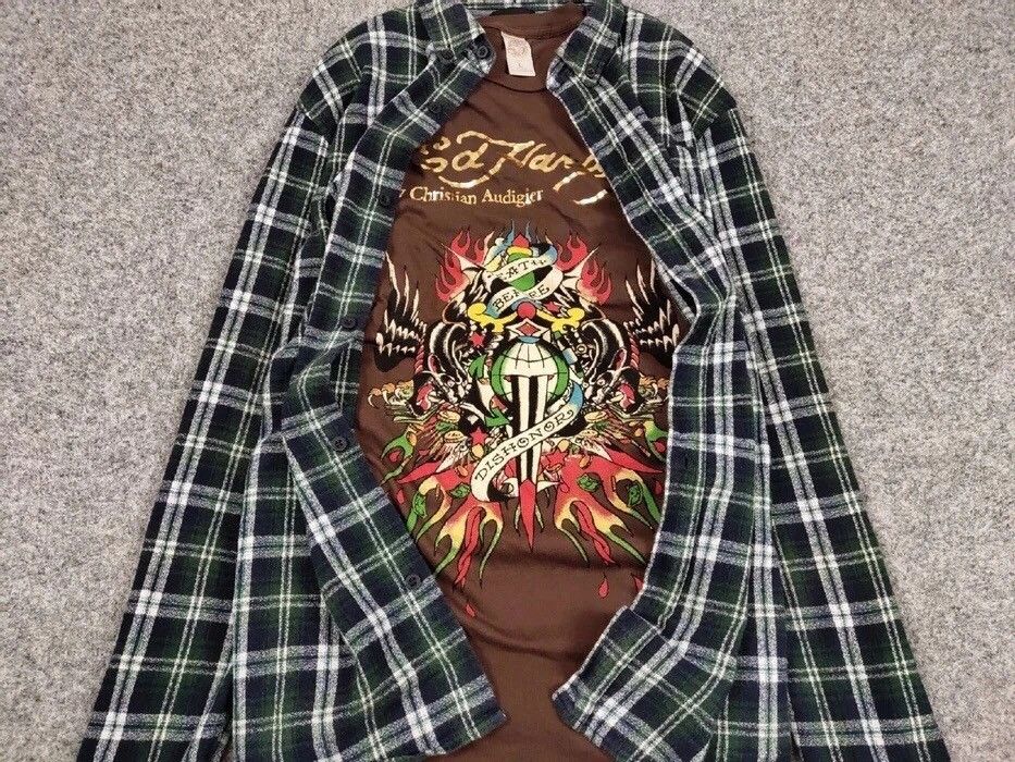 Flannel Vintage Flannel Shirt Travis Scott style Cactus Jack style Size US L / EU 52-54 / 3 - 6 Thumbnail