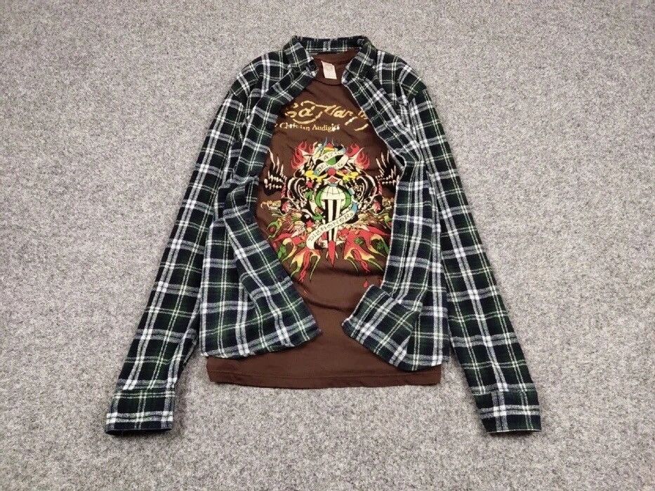 Flannel Vintage Flannel Shirt Travis Scott style Cactus Jack style Size US L / EU 52-54 / 3 - 2 Thumbnail