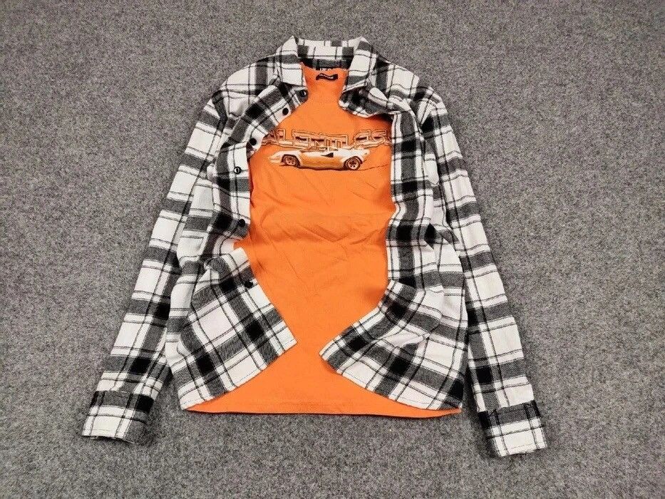 Flannel Vintage Flannel Shirt Plaid Checkered Travis Scott Style Size US S / EU 44-46 / 1 - 2 Thumbnail