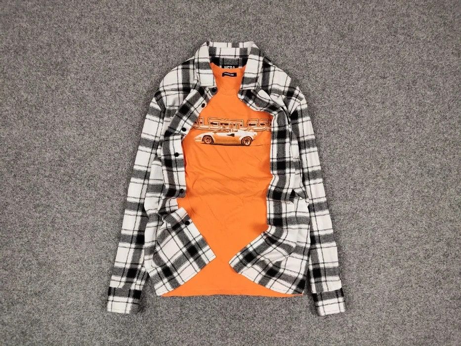 Flannel Vintage Flannel Shirt Plaid Checkered Travis Scott Style Size US S / EU 44-46 / 1 - 1 Thumbnail