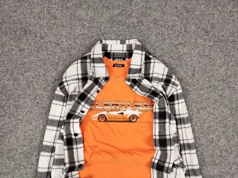 Flannel Vintage Flannel Shirt Plaid Checkered Travis Scott Style Size US S / EU 44-46 / 1 - 4 Thumbnail