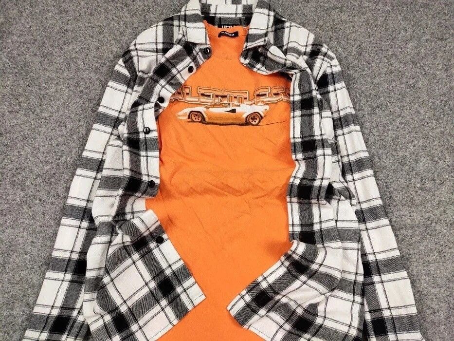 Flannel Vintage Flannel Shirt Plaid Checkered Travis Scott Style Size US S / EU 44-46 / 1 - 6 Thumbnail