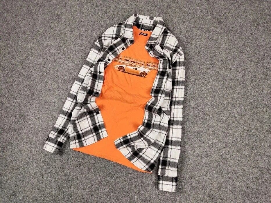 Flannel Vintage Flannel Shirt Plaid Checkered Travis Scott Style Size US S / EU 44-46 / 1 - 3 Thumbnail