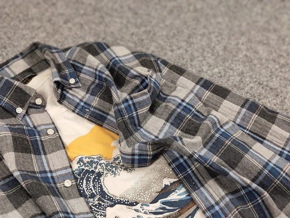 Flannel Vintage Flannel Shirt Plaid Checkered Travis Scott Style Size US M / EU 48-50 / 2 - 10 Thumbnail
