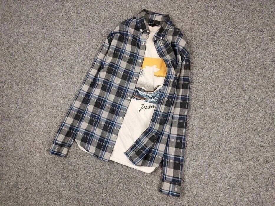 Flannel Vintage Flannel Shirt Plaid Checkered Travis Scott Style Size US M / EU 48-50 / 2 - 7 Thumbnail