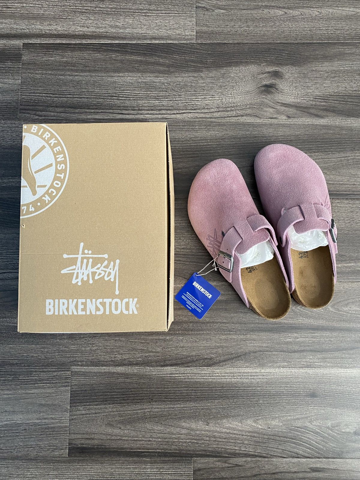 Birkenstock × Stussy Birkenstock Boston Clog Stussy Dusty