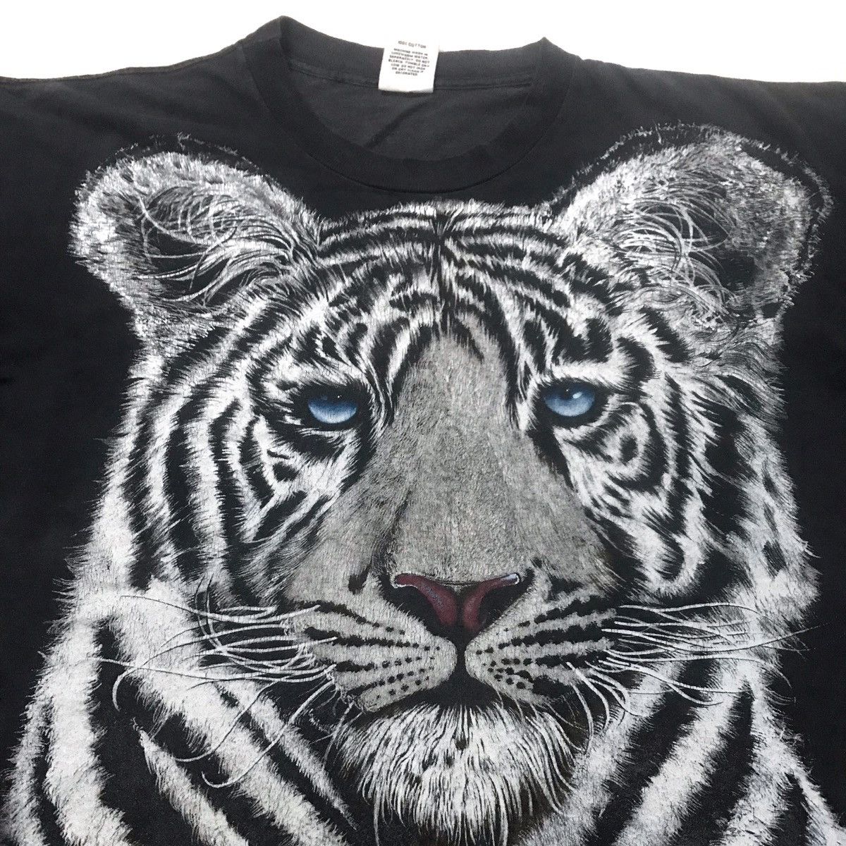 Rap Tees × Vintage 🔥vintage 1992 Bush Gardens White tiger blue eyes big prints Size US XL / EU 56 / 4 - 3 Thumbnail