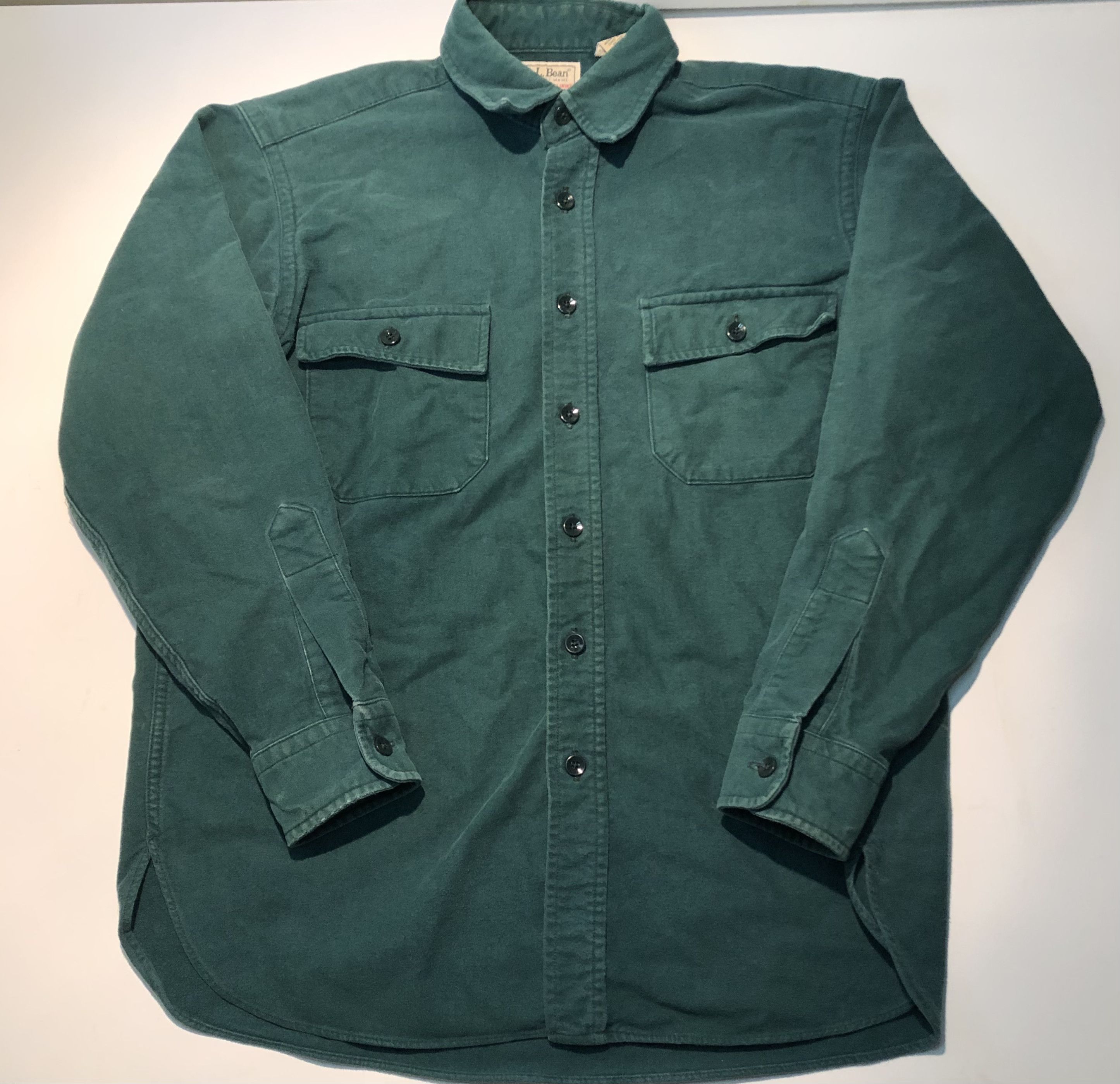 L.L. Bean Vintage LL Bean Green Earth Tone Button Up Size US L / EU 52-54 / 3 - 1 Thumbnail