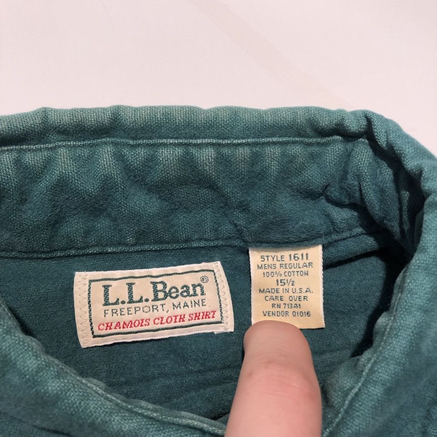 L.L. Bean Vintage LL Bean Green Earth Tone Button Up Size US L / EU 52-54 / 3 - 4 Thumbnail