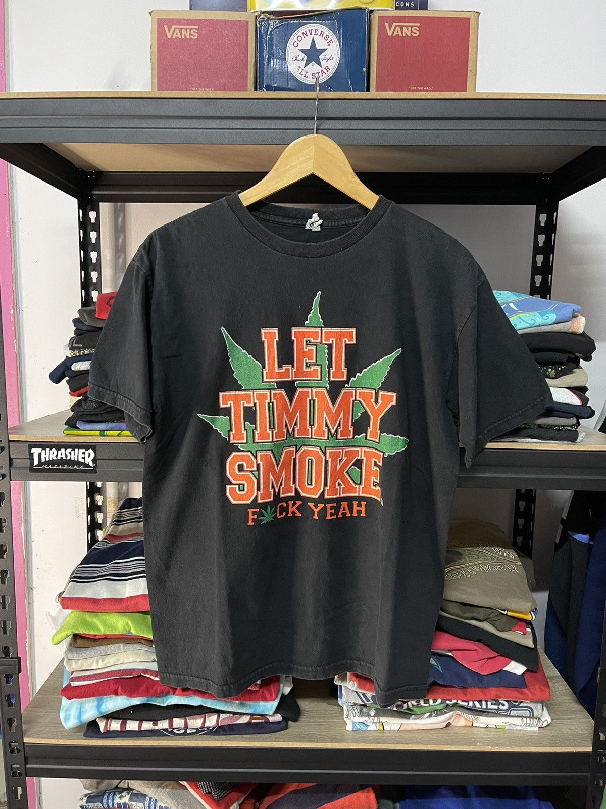 Vintage Let Timmy Smoke T-shirt Marijuana