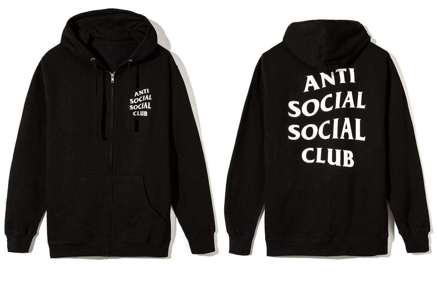DS White ASSC Classic Mind Game Black Zip Up Hoodie in hand