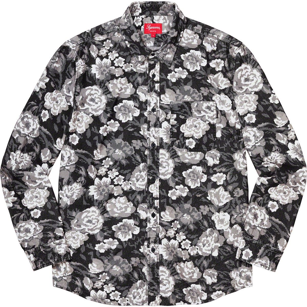 Supreme DIGI FLORAL CORDUROY SHIRT | Grailed