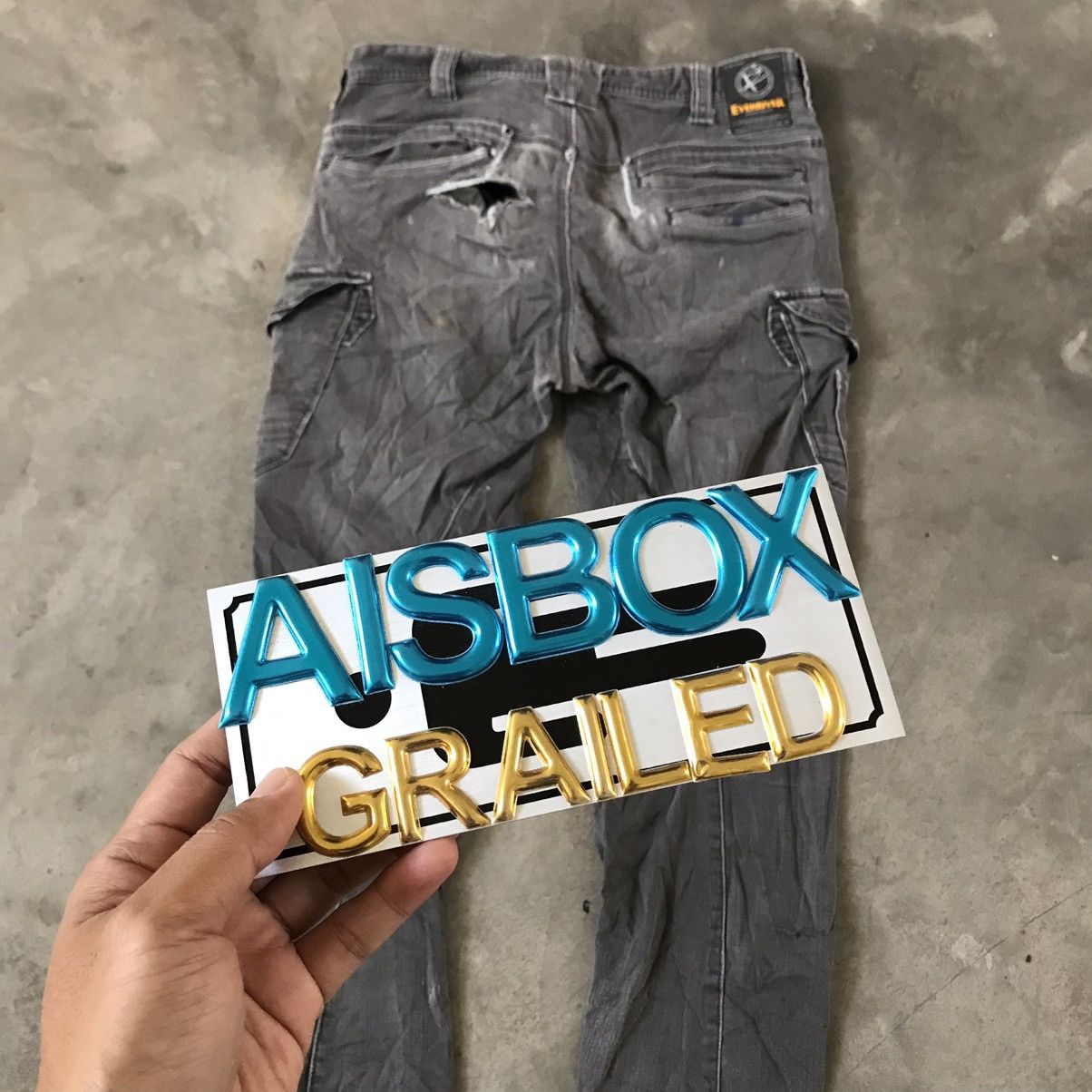 Japanese Brand Rare⚡️Distressed Sun Faded Multipocket Cargo Jeans Size US 32 / EU 48 - 15 Thumbnail
