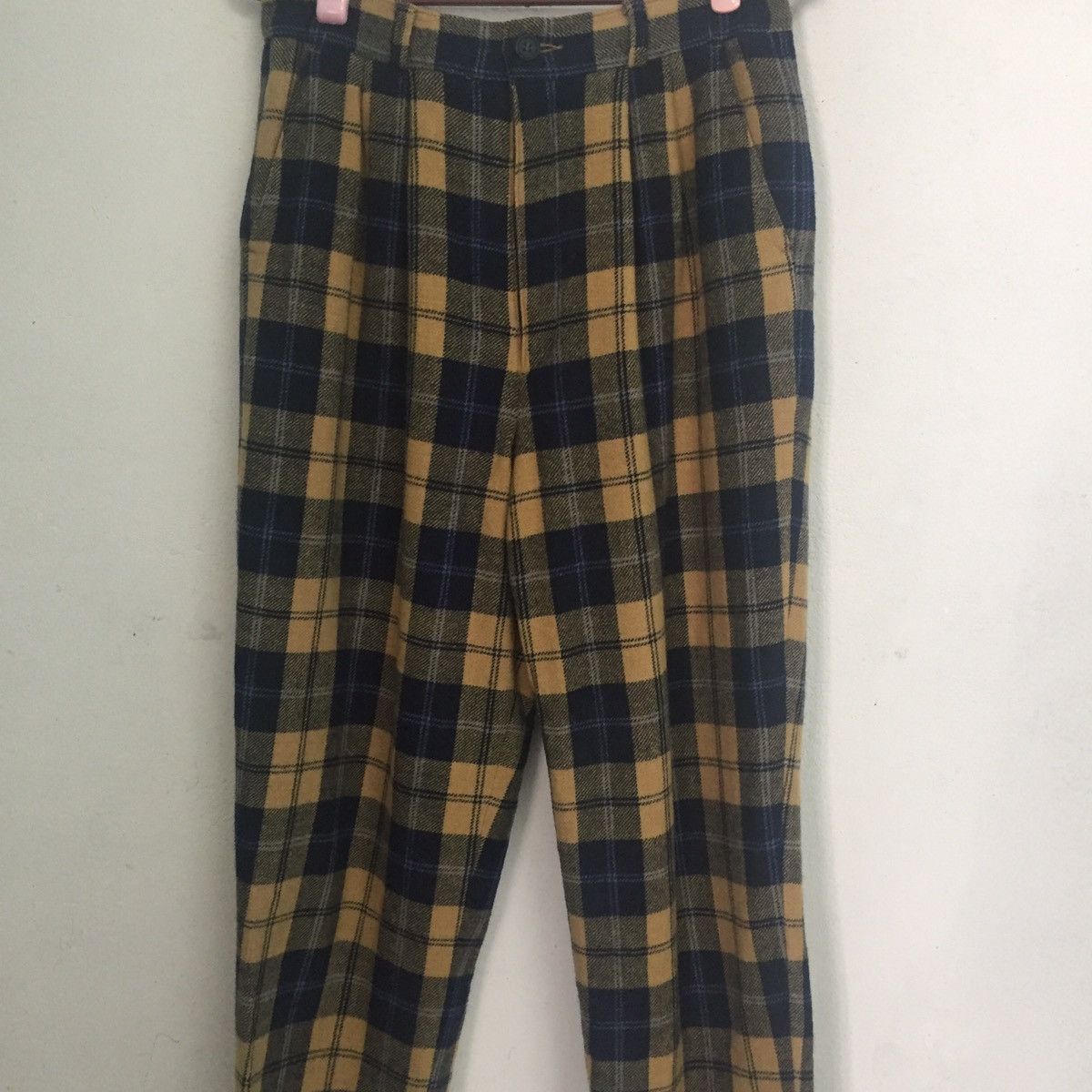 Japanese Brand Checkered Pant Size US 29 - 4 Thumbnail