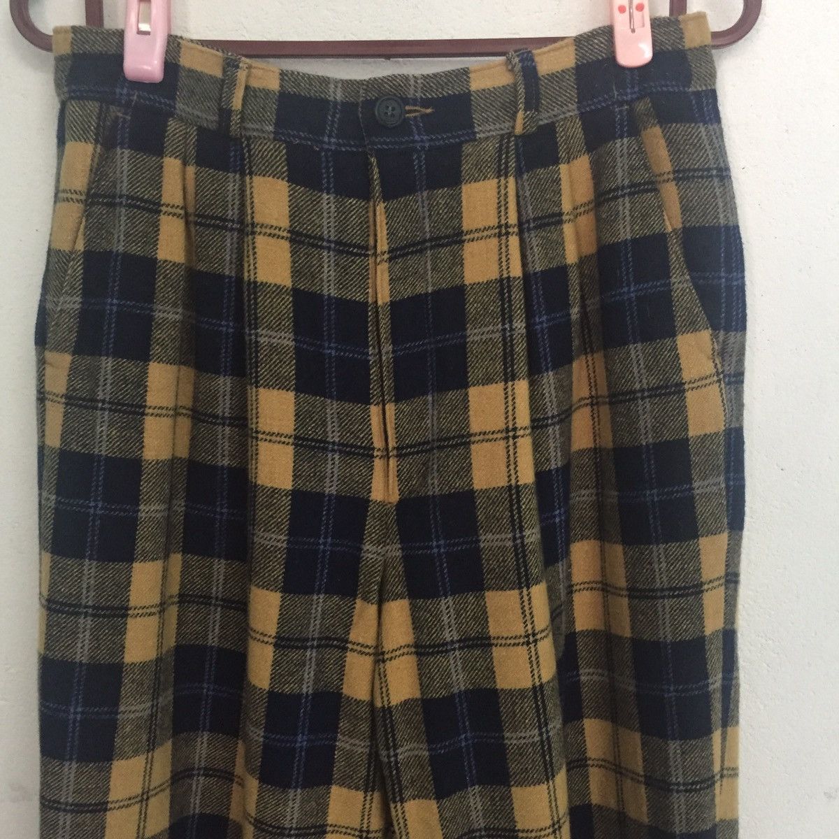 Japanese Brand Checkered Pant Size US 29 - 2 Thumbnail
