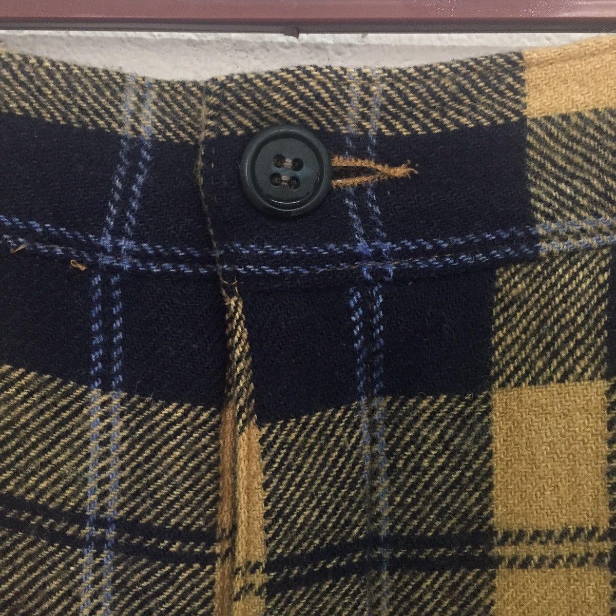Japanese Brand Checkered Pant Size US 29 - 5 Thumbnail