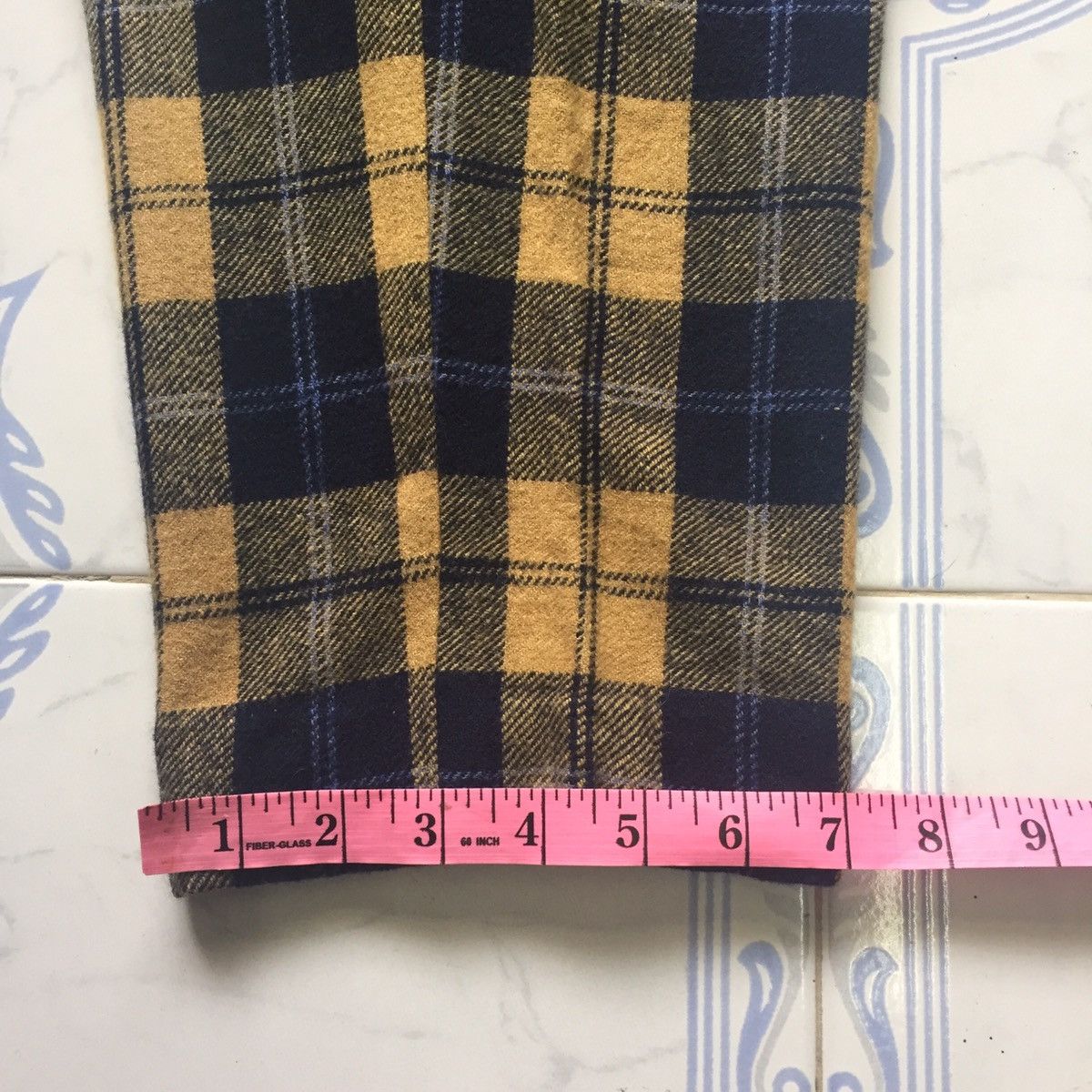 Japanese Brand Checkered Pant Size US 29 - 17 Thumbnail