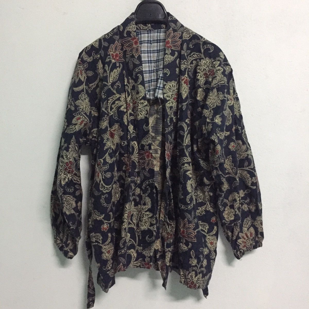 Japanese Brand Floral Kimono Jacket Outerwear Streetwear Size US L / EU 52-54 / 3 - 1 Thumbnail