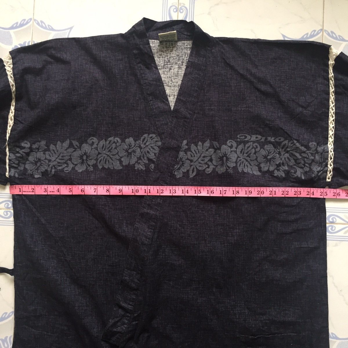 Japanese Brand Vacation Kimono Piko Hawaii Flowers Deco Size US XL / EU 56 / 4 - 15 Thumbnail