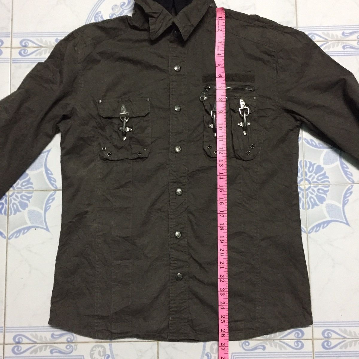 Japanese Brand Punk Pockets Design & Military Style Jacket Hoodie Size US L / EU 52-54 / 3 - 18 Thumbnail