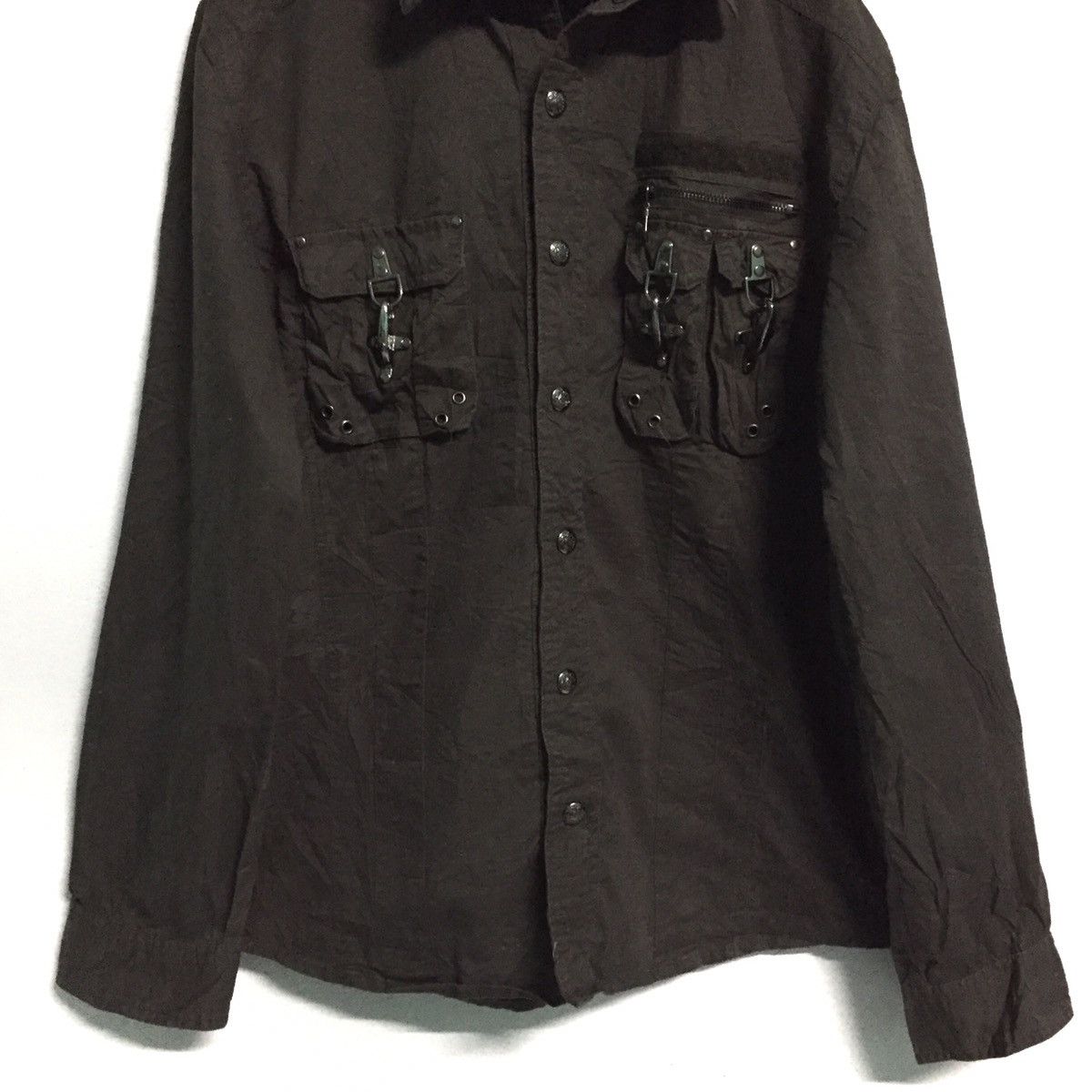 Japanese Brand Punk Pockets Design & Military Style Jacket Hoodie Size US L / EU 52-54 / 3 - 6 Thumbnail