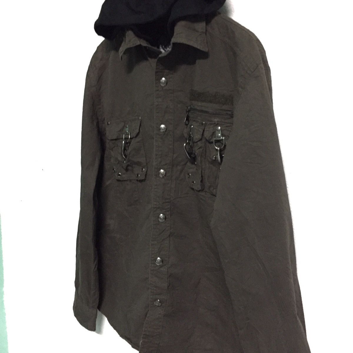 Japanese Brand Punk Pockets Design & Military Style Jacket Hoodie Size US L / EU 52-54 / 3 - 5 Thumbnail