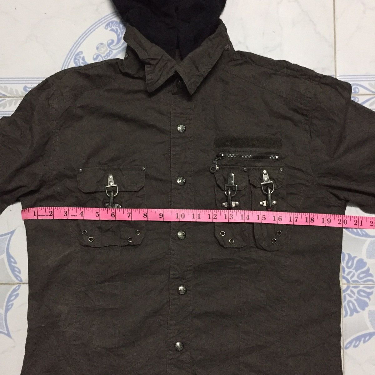 Japanese Brand Punk Pockets Design & Military Style Jacket Hoodie Size US L / EU 52-54 / 3 - 17 Thumbnail