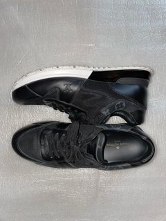 Louis Vuitton sneakers run away pulse Brown Black Golden Dark grey Leather  Synthetic Cloth ref.179495 - Joli Closet