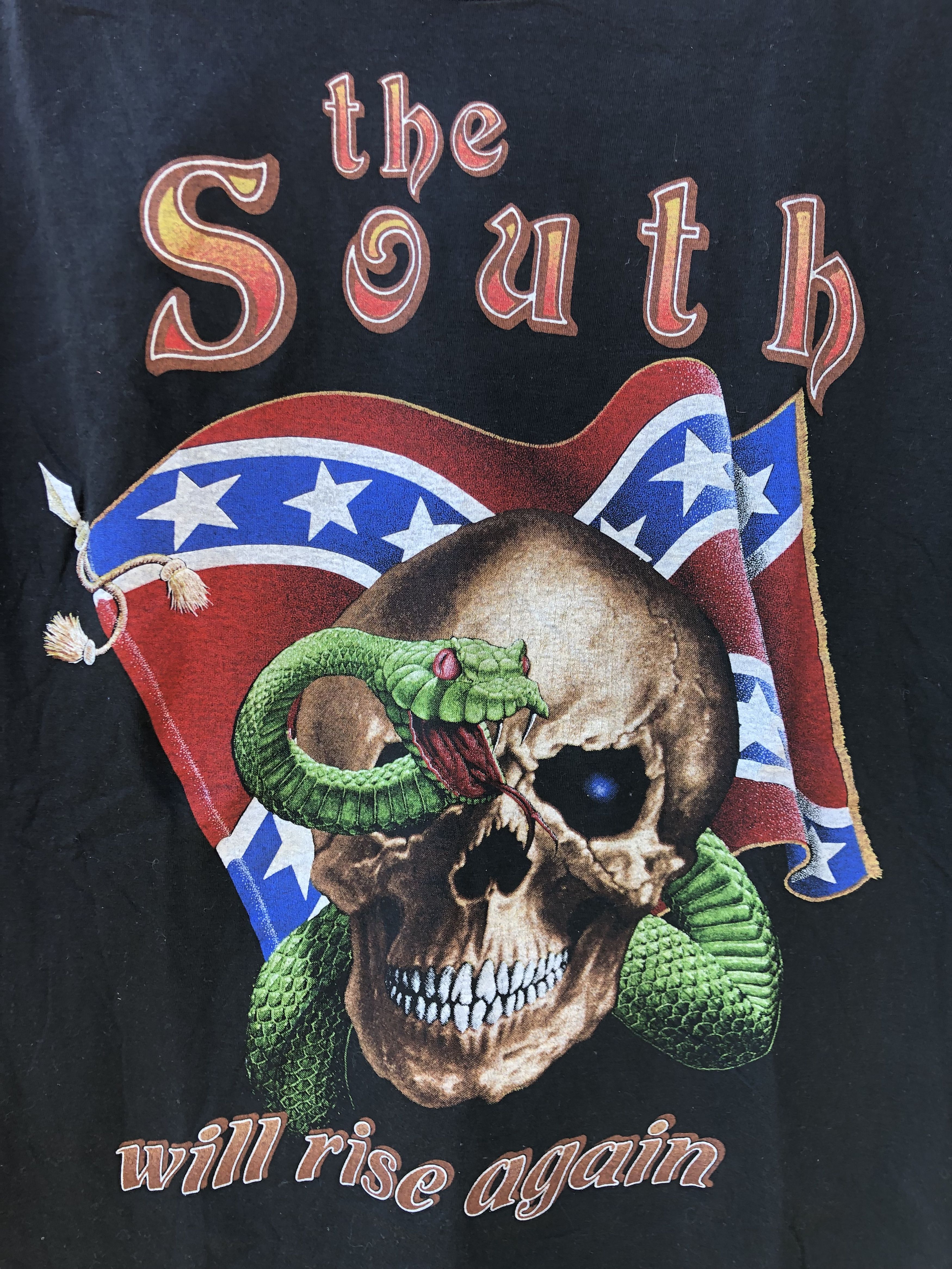 Harley Davidson Vintage 90s The South Will Rise Again t-shirt (Travis Scott Size US L / EU 52-54 / 3 - 4 Thumbnail