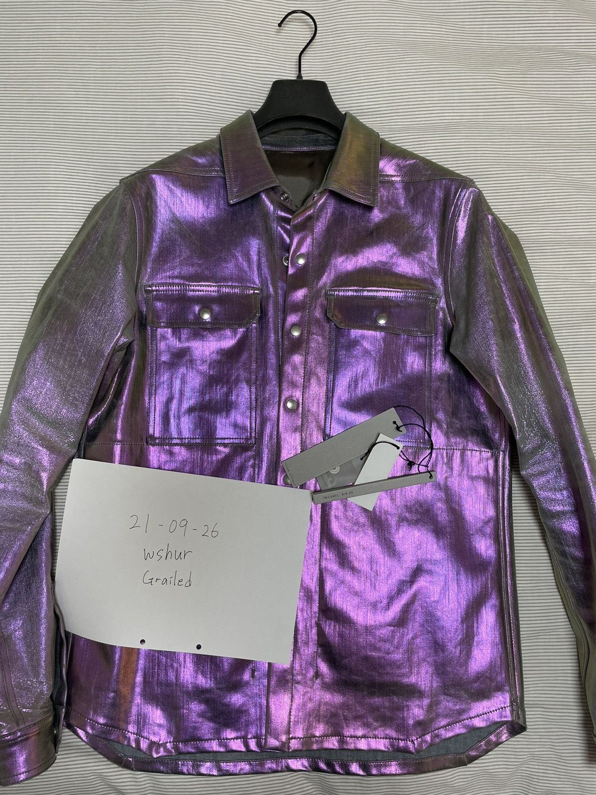 ジャケット・アウター rickowens TECUATL leather jacket Buy Rick Owens Tecuatl Lamb Leather Jacket Online at Groupie