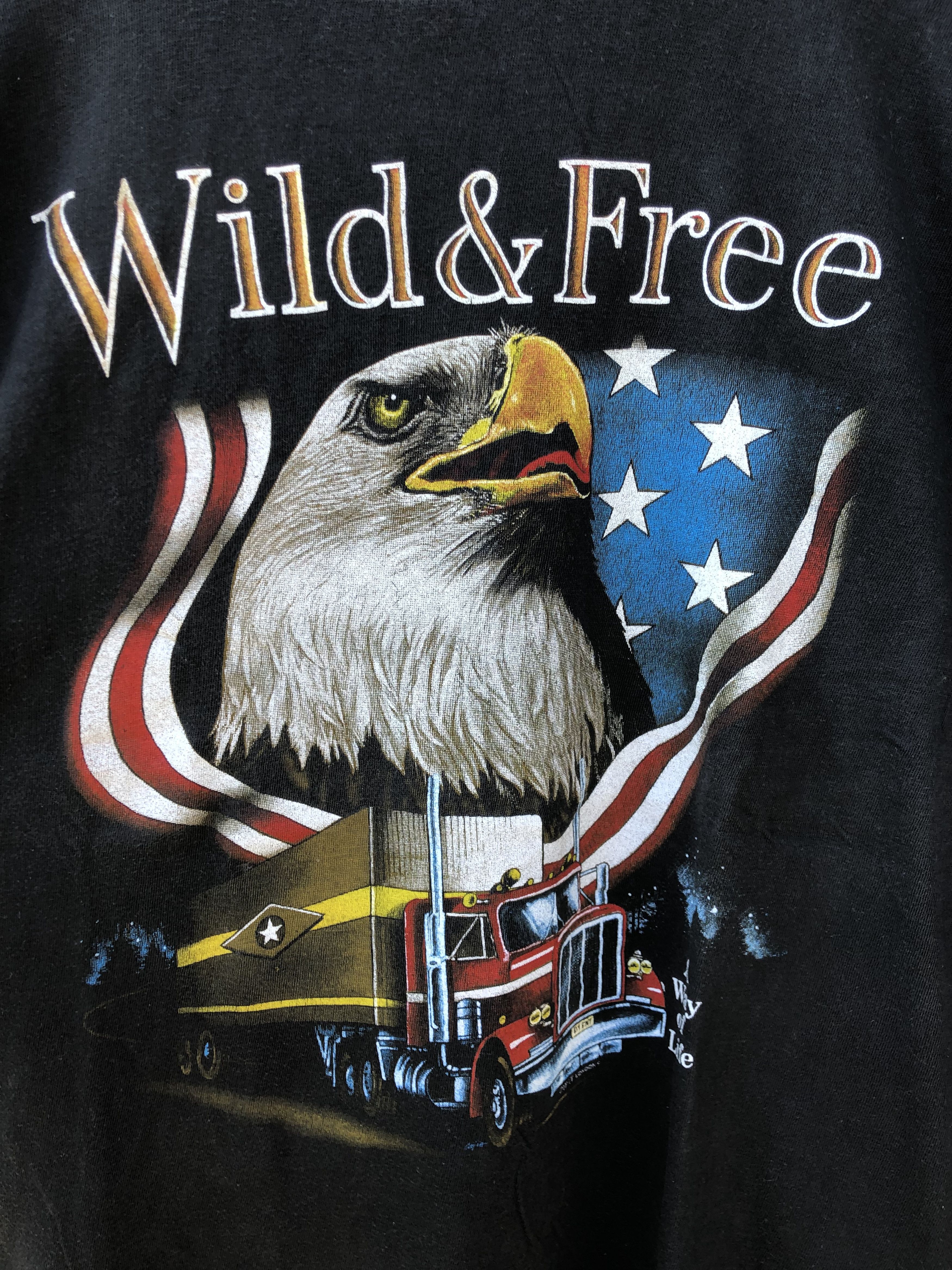 Harley Davidson Vintage 90s Wild & Free Zip it London Eagles Truckers Size US XL / EU 56 / 4 - 4 Thumbnail