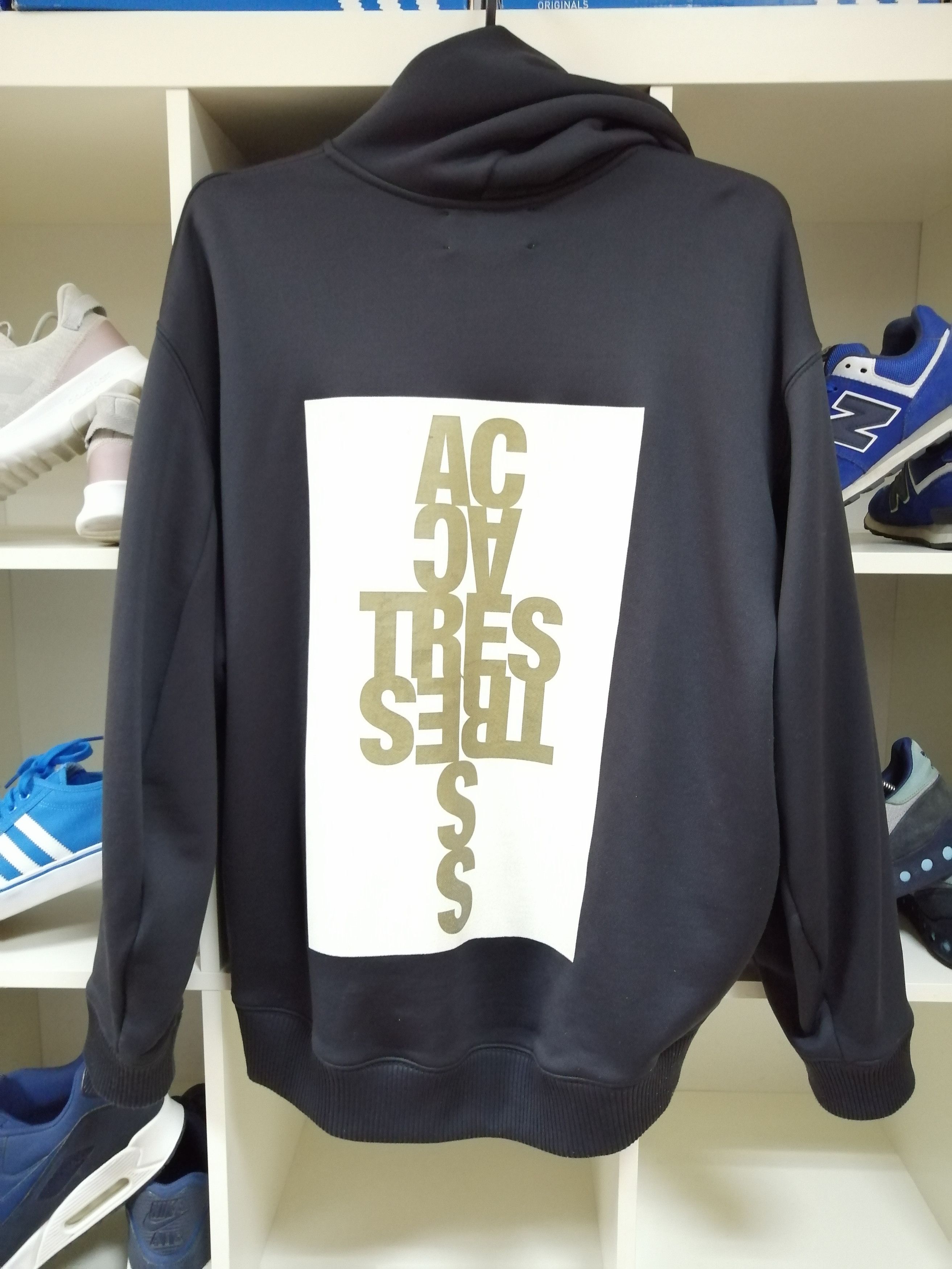 Acne Studios Rare Acne Studios 'Bit Theatre' zip hoodie printed satin Size US L / EU 52-54 / 3 - 6 Thumbnail