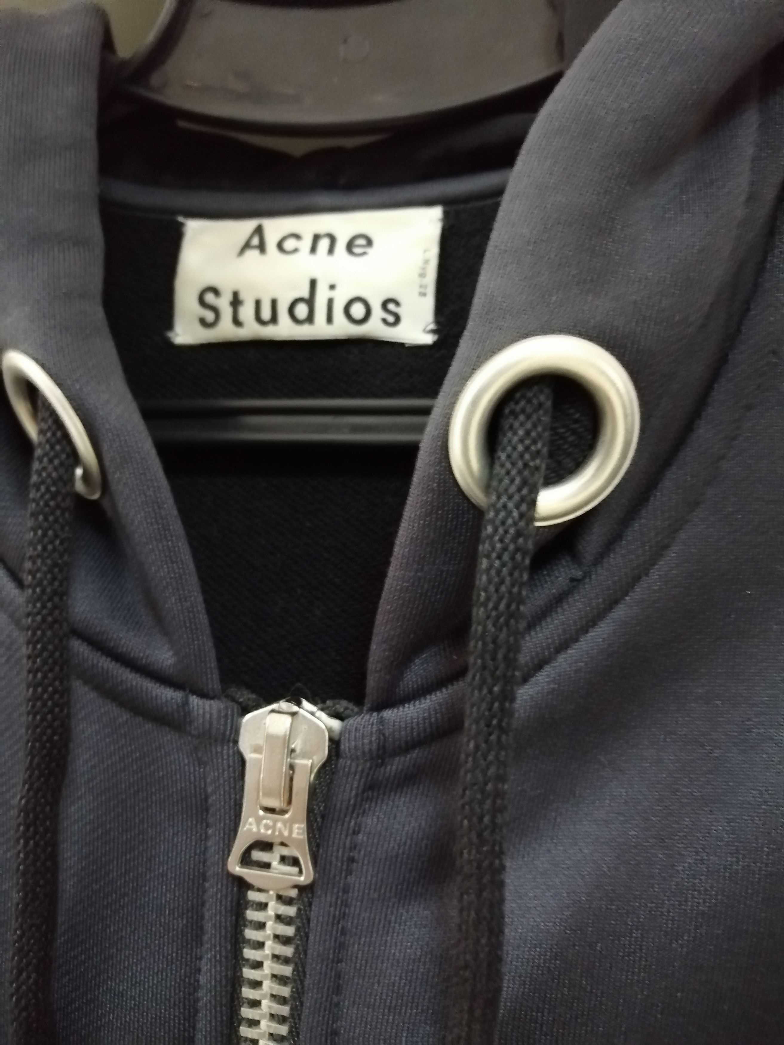 Acne Studios Rare Acne Studios 'Bit Theatre' zip hoodie printed satin Size US L / EU 52-54 / 3 - 9 Thumbnail