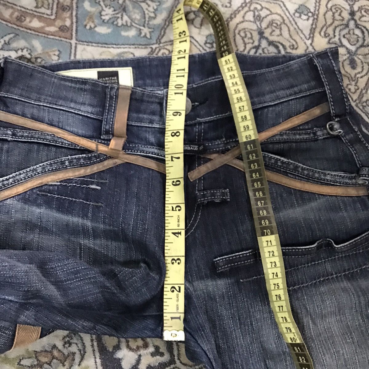 Marithe + Francois Girbaud Marithe Francois Girbaud Denim Bondage Pants Size US 30 / EU 46 - 22 Thumbnail