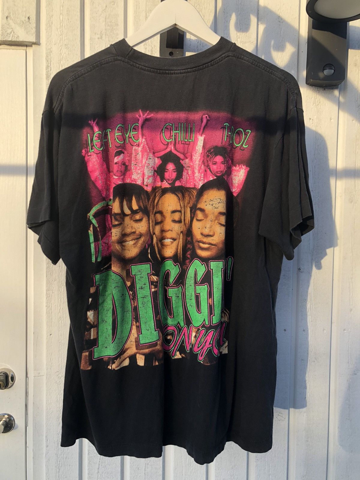 Vintage VERY RARE VINTAGE 90s TLC BOOTLEG RAP TEE SINGLE STITCH 