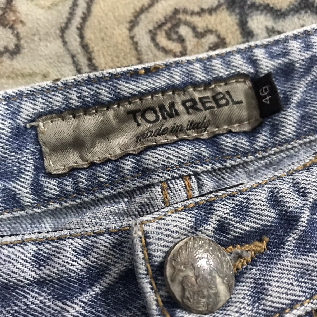 Tom Rebl Tom Rebl Distressed Denim Jeans Size US 32 / EU 48 - 16 Thumbnail