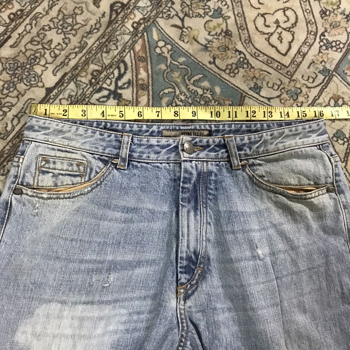 Tom Rebl Tom Rebl Distressed Denim Jeans Size US 32 / EU 48 - 20 Thumbnail