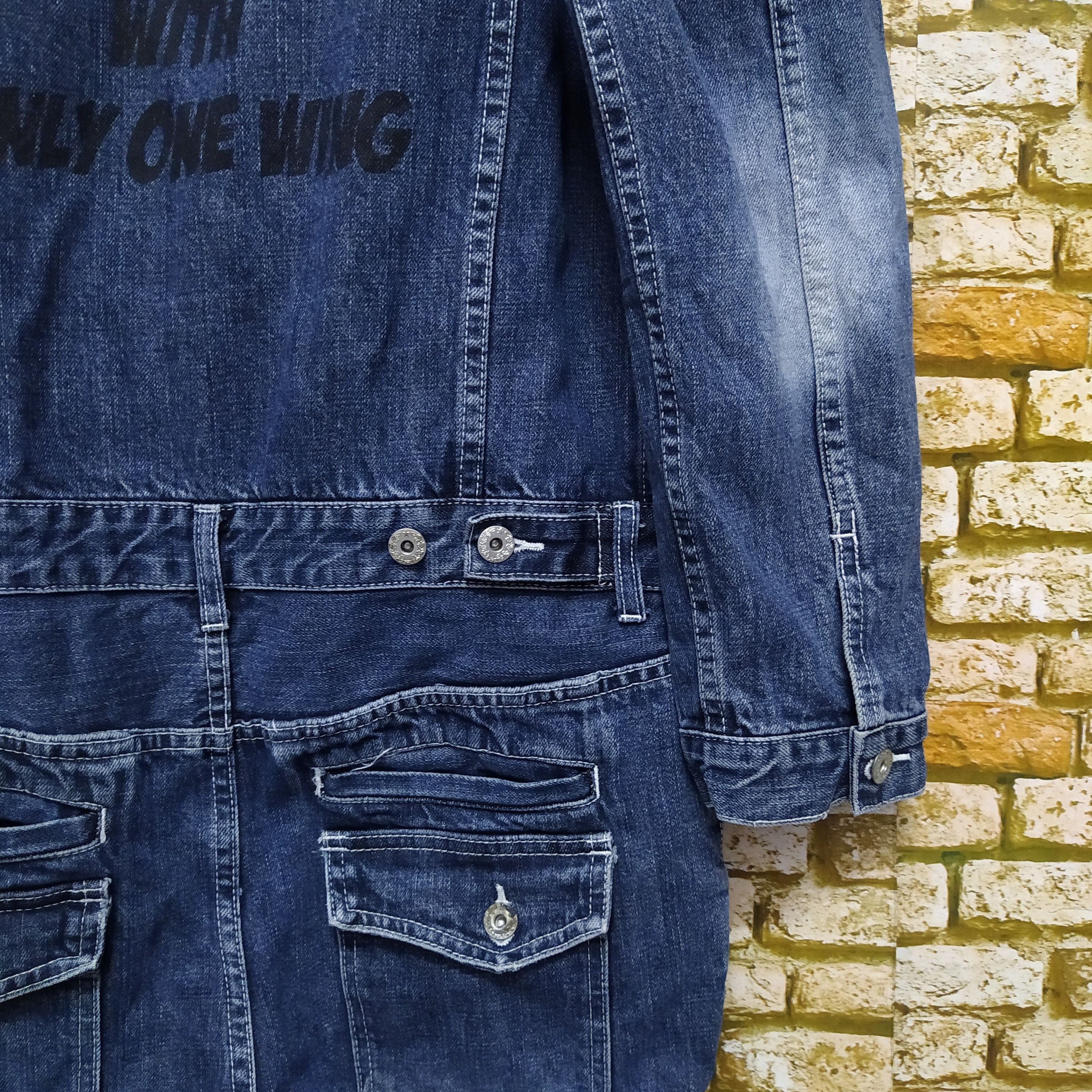 Honda × Vintage HONDA COVERALL DENIM SINGLE WING (D102) Size US 35 - 4 Thumbnail