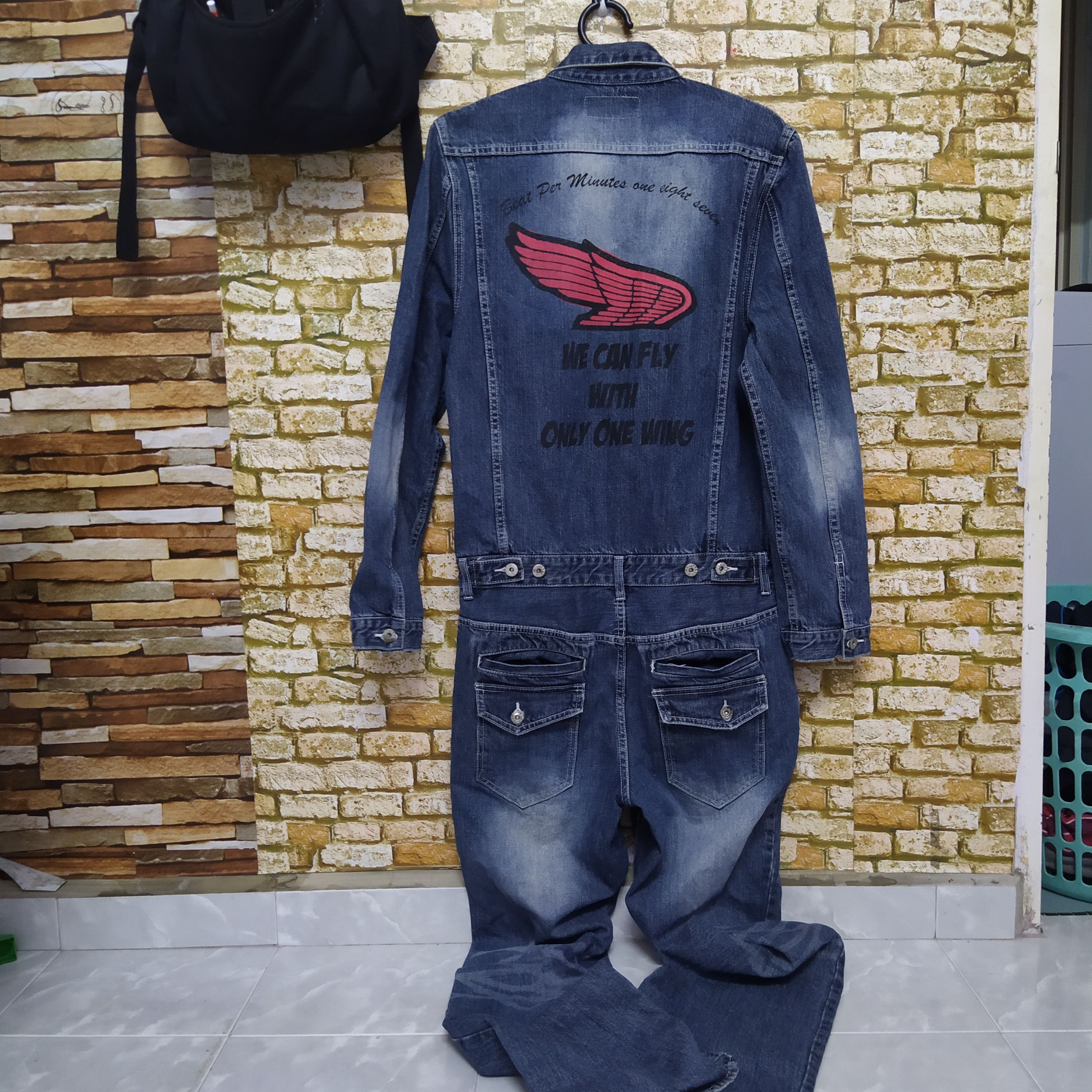 HONDA COVERALL DENIM SINGLE WING (D102)