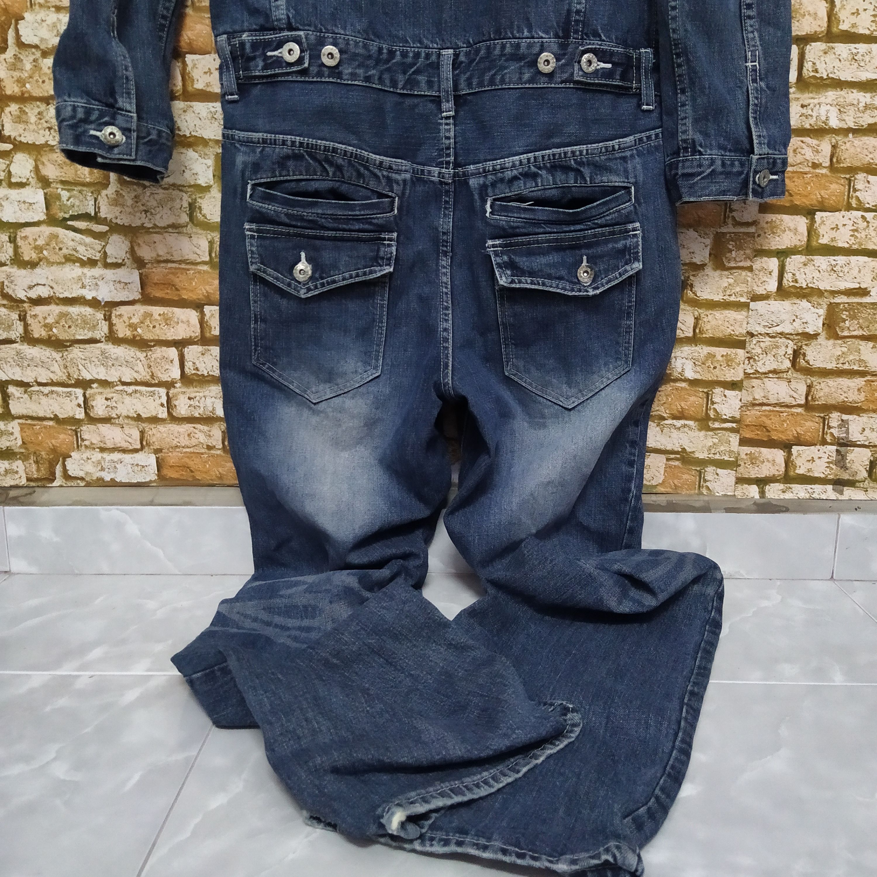 Honda × Vintage HONDA COVERALL DENIM SINGLE WING (D102) Size US 35 - 2 Thumbnail