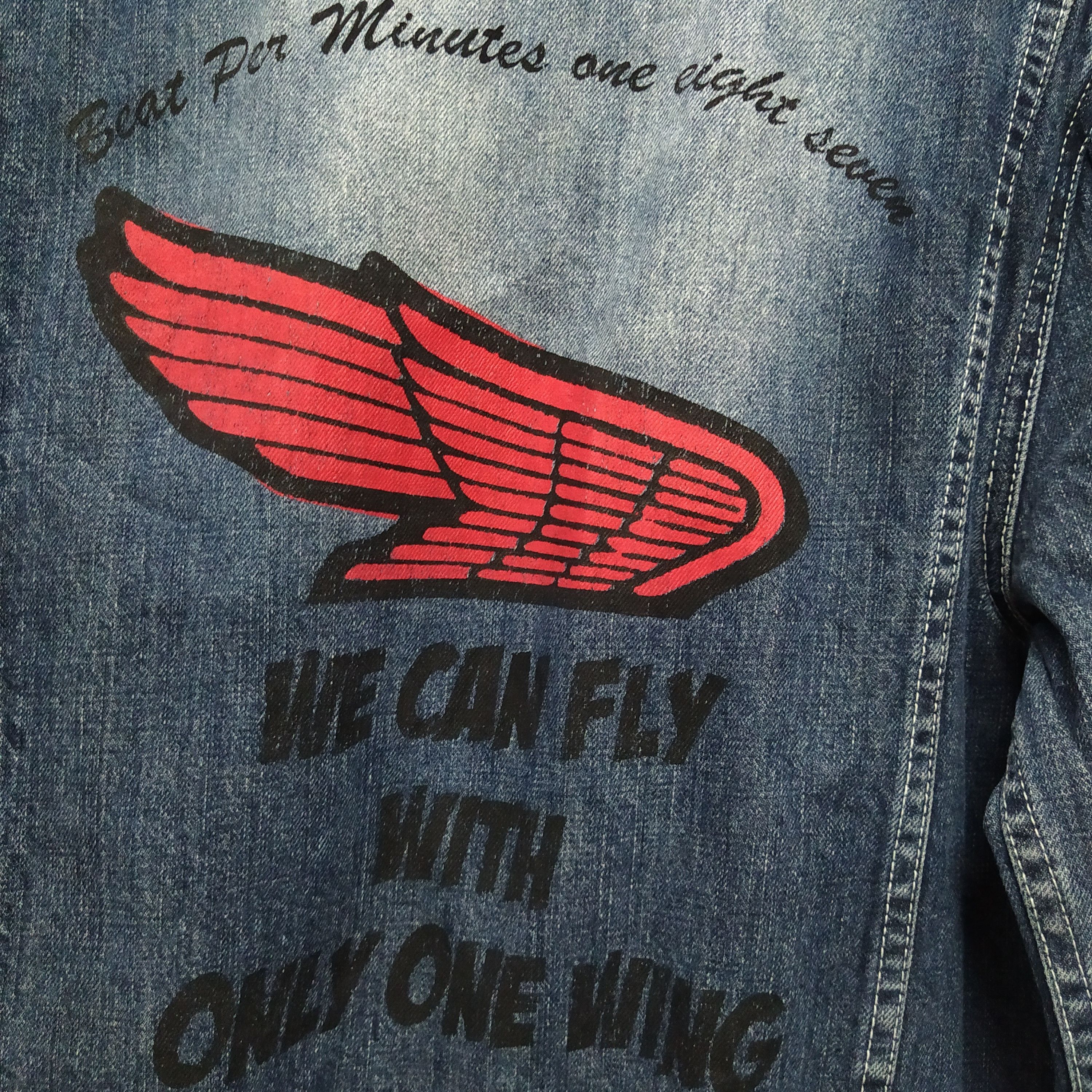 Honda × Vintage HONDA COVERALL DENIM SINGLE WING (D102) Size US 35 - 5 Thumbnail