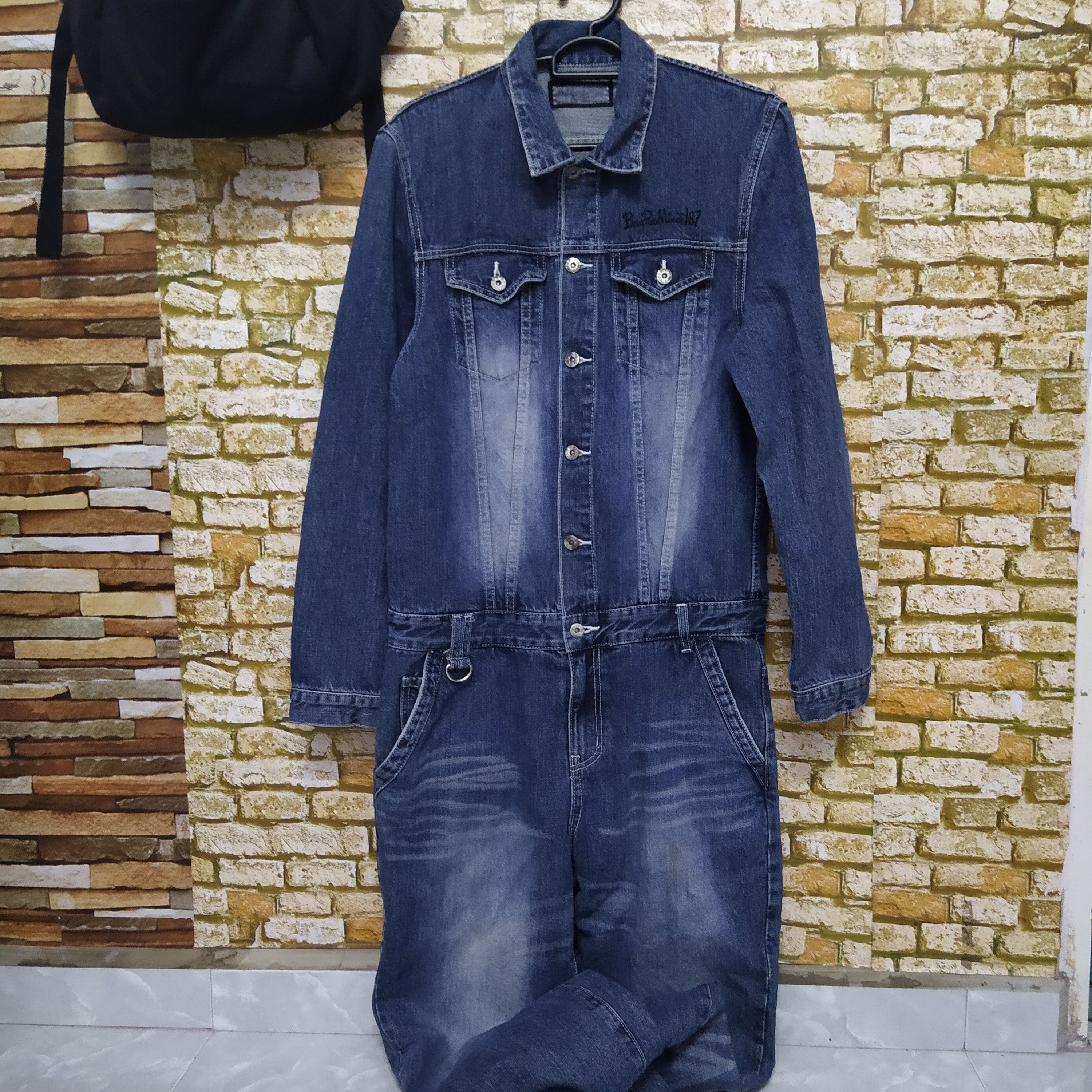 Honda × Vintage HONDA COVERALL DENIM SINGLE WING (D102) Size US 35 - 7 Thumbnail