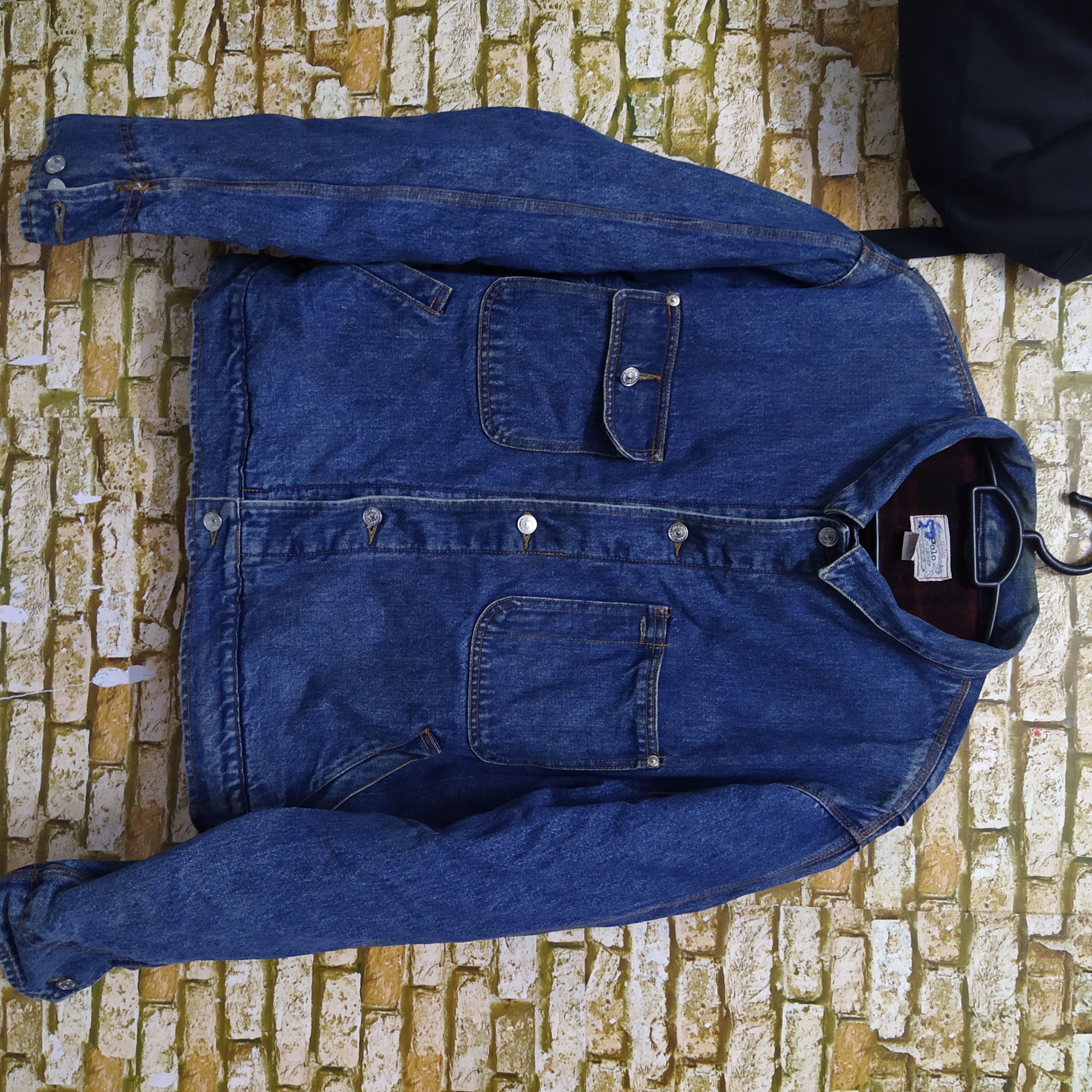 Polo Ralph Lauren × Vintage 90s POLO RALPH LAUREN DENIM JACKET BLANKET (D104) Size US XL / EU 56 / 4 - 1 Thumbnail