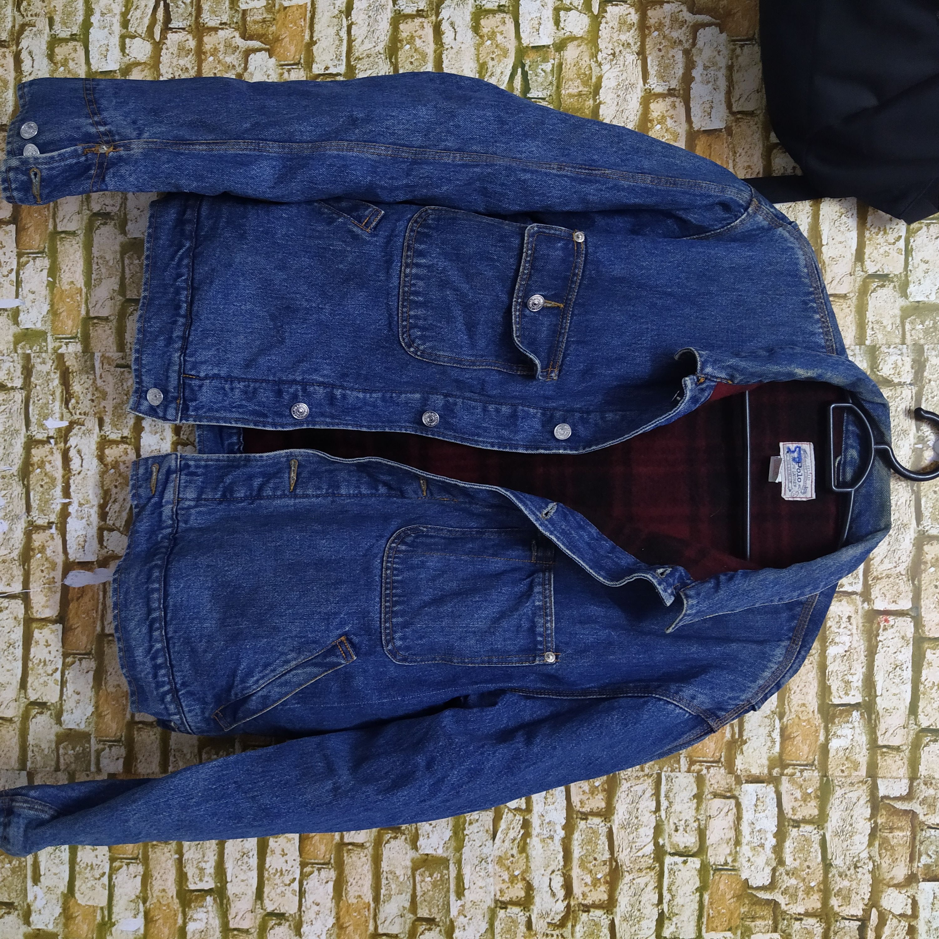 Polo Ralph Lauren × Vintage 90s POLO RALPH LAUREN DENIM JACKET BLANKET (D104) Size US XL / EU 56 / 4 - 2 Thumbnail