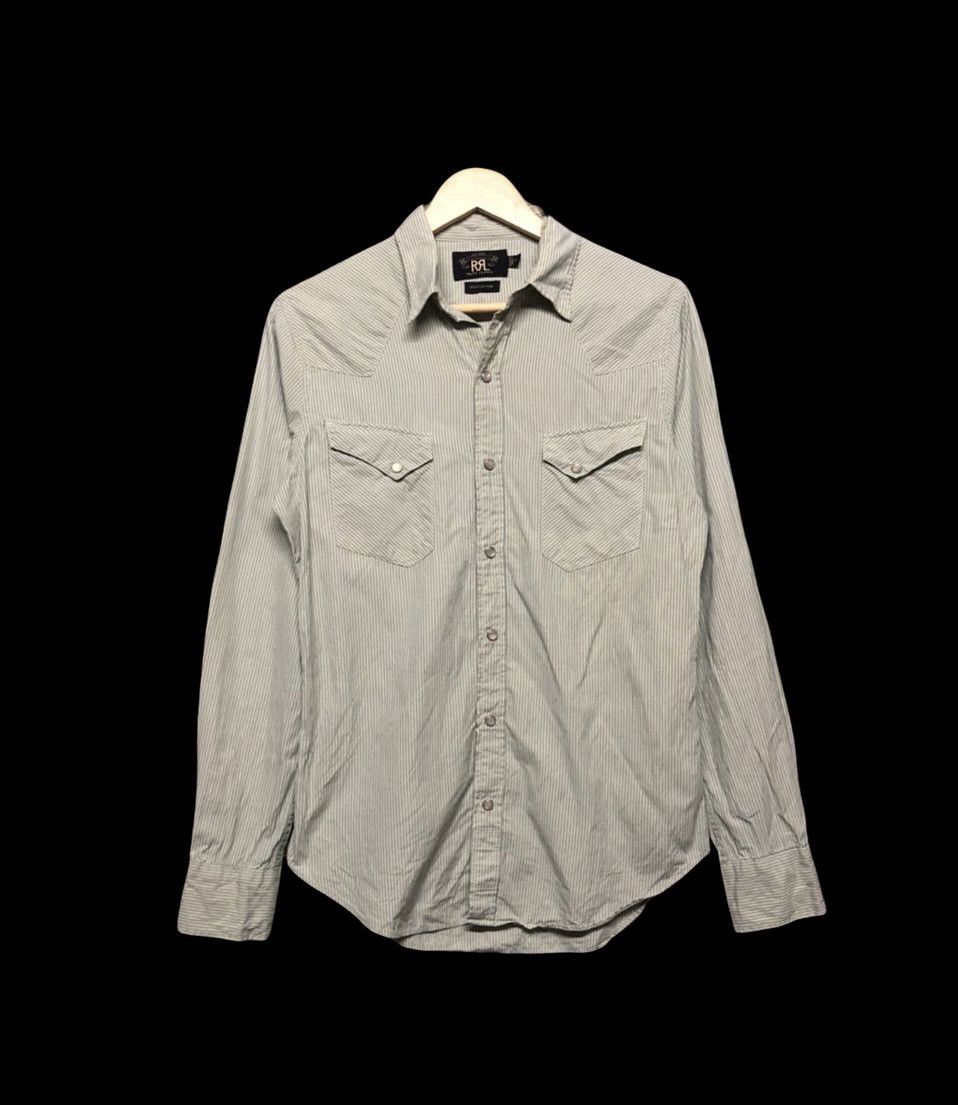 RRL Ralph Lauren RRL Ralph Lauren Striped Western Pearl Button Shirt Size US XS / EU 42 / 0 - 1 Thumbnail