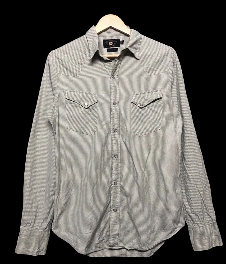 RRL Ralph Lauren RRL Ralph Lauren Striped Western Pearl Button Shirt Size US XS / EU 42 / 0 - 2 Thumbnail
